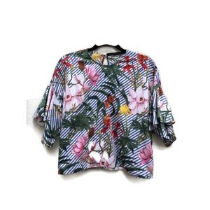 Zara Woman floral blouse, size M.